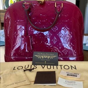 Vuitton Vernis Alma Pm Magenta
